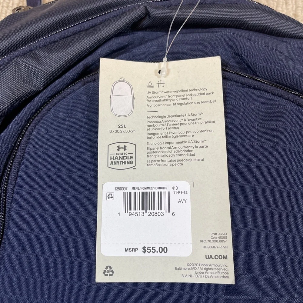 UNDER ARMOUR Men's ALL SPORT BACKPACK Navy